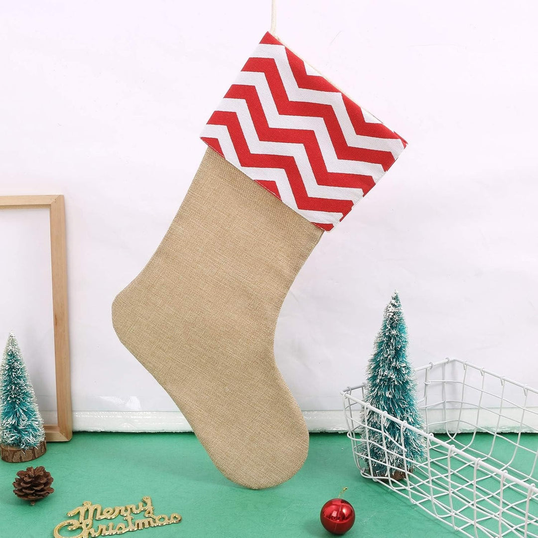 Sackleinen Weihnachtsstrumpf Weihnachten Socken Sackleinen Geshenkbeutel Weihnachtsdekoration Weihna