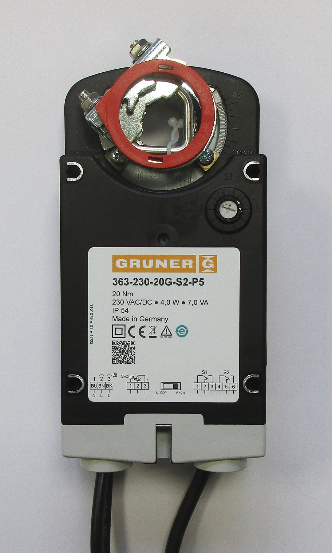 GRUNER 363-230-20G-S2-P5 230V 2-/3 Punkt Klappenantrieb 20Nm