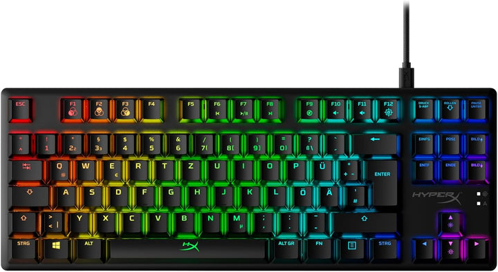 HyperX , USB-A, Alloy Origins Core – RGB Mechanische Gaming Tastatur, Tenkeyless, HyperX Red switche