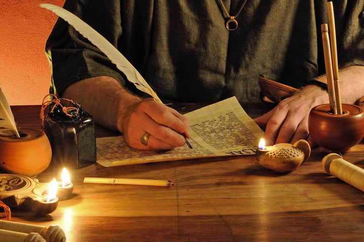 Papyrusrolle aus Ägypten - Schriftrolle selbst beschreiben - Papyrus ein orientalisches Naturprodukt