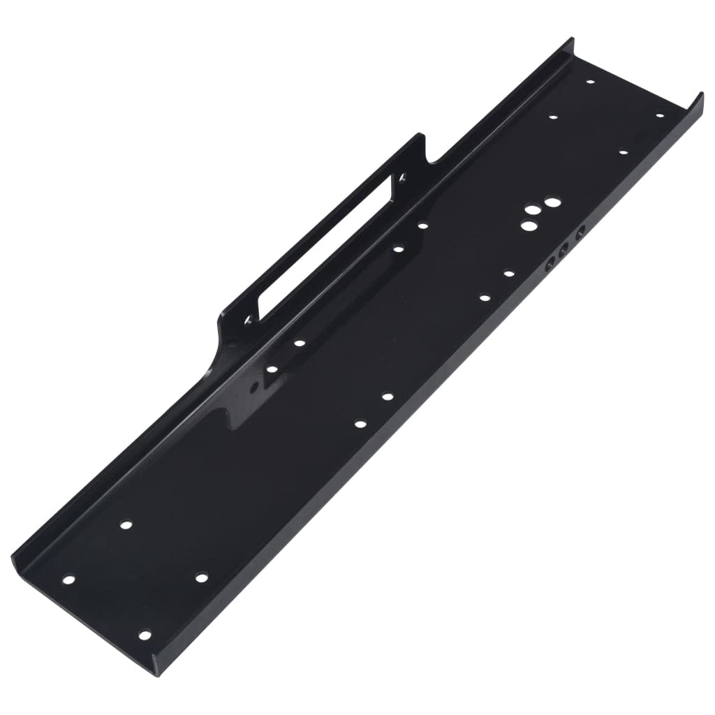 vidaXL Montageplatte für Seilwinde Winde Halteblech Stahlplatte Seilwindenhalterung 12000 lbs Univer