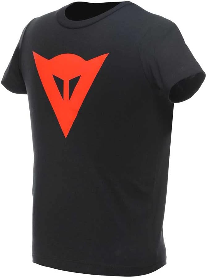 Dainese Unisex Kinder Shirt 60 Schwarz/Fluo Rot, 60 Schwarz/Fluo Rot