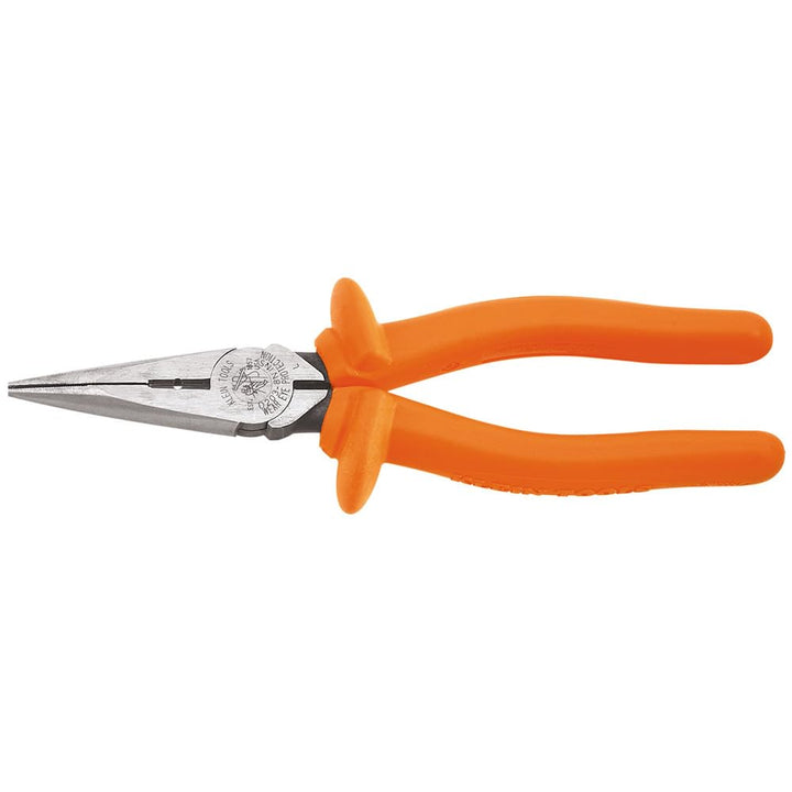 Klein Tools D203-8-INS Lange Seitenschneider, isolierte Zange mit induktionsgehärteten Schneidmesser