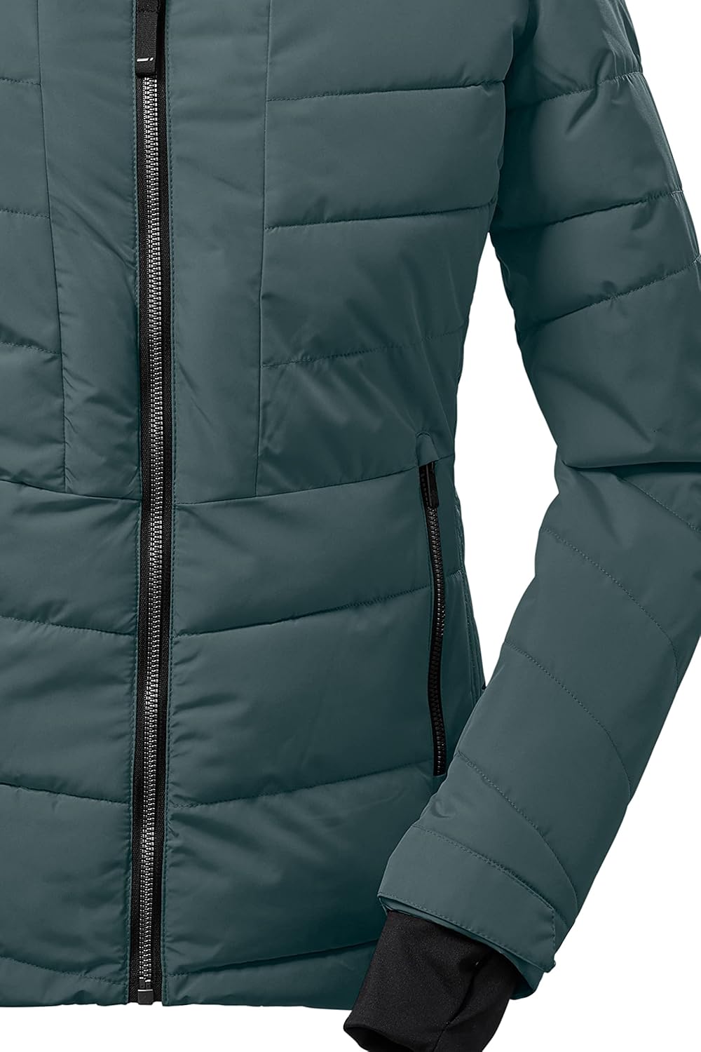 Killtec Damen Ksw 210 Wmn Ski Qltd Jckt Steppjacke/Skijacke mit abzippbarer Kapuze und Schneefang 36