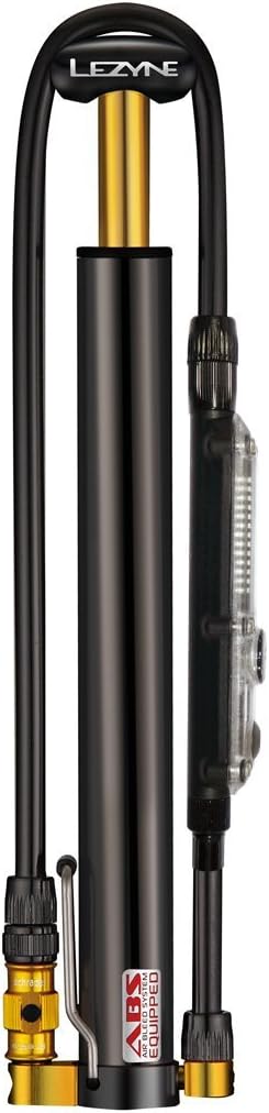 Lezyne Kompakt-Standpumpe Micro Floor Drive DIGITAL HVG Schwarz, Schwarz