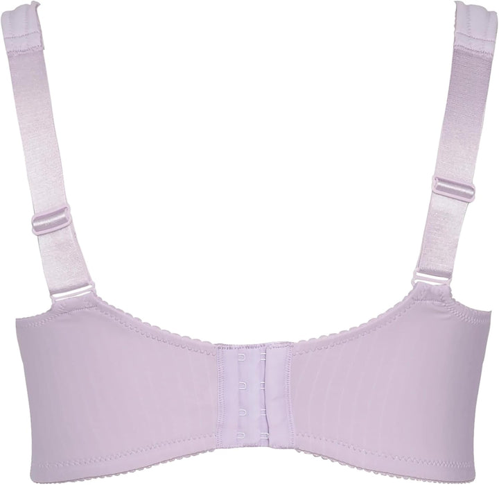 Ulla Popken Damen Entlastungs-BH, Ohne Bügel, Strassanhänger, Cup C - G Bra (1er Pack) 105C Mauve Pi