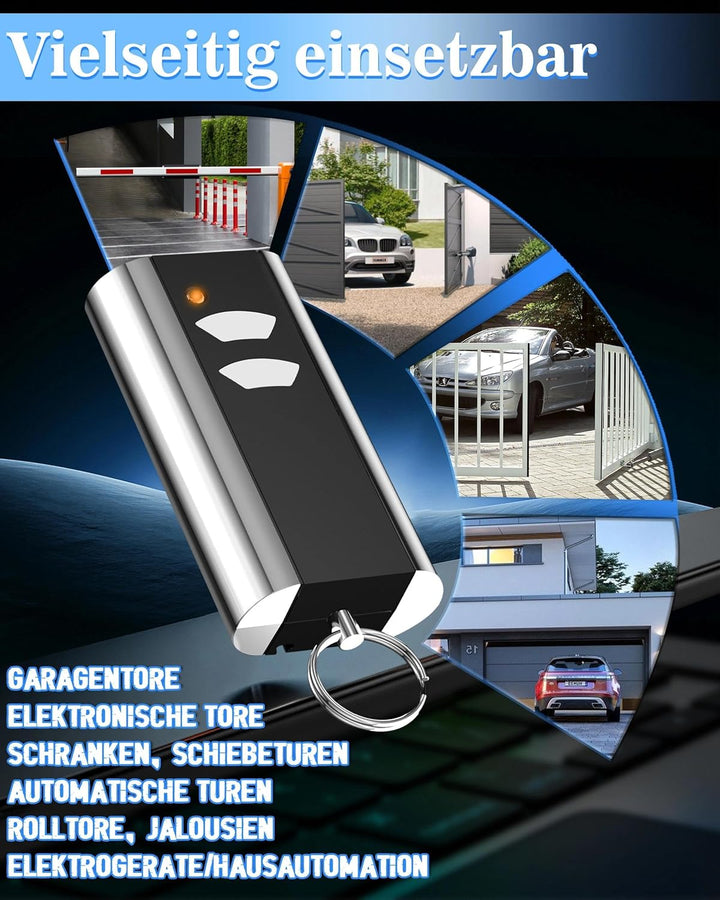 1 Stück für Normstahl RCU433-2K: Garagentor-Handsender-Ersatz, 433,92 MHz | Kompatibel mit Normstahl