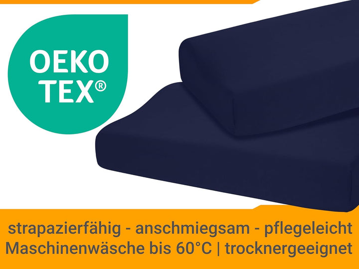 2er Pack Kissenbezüge für Gesundheitskissen der Grösse S - Spannbezüge 1450.2049, 30-35 x 45-50 cm,