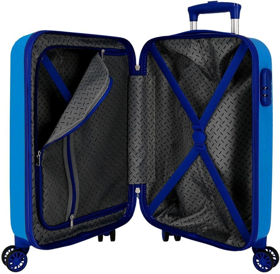Reebok Maveryck Kabinenkoffer Blau 38 x 55 x 20 cm Starres ABS Seitliches Zahlenschloss 34 L 2,86 kg