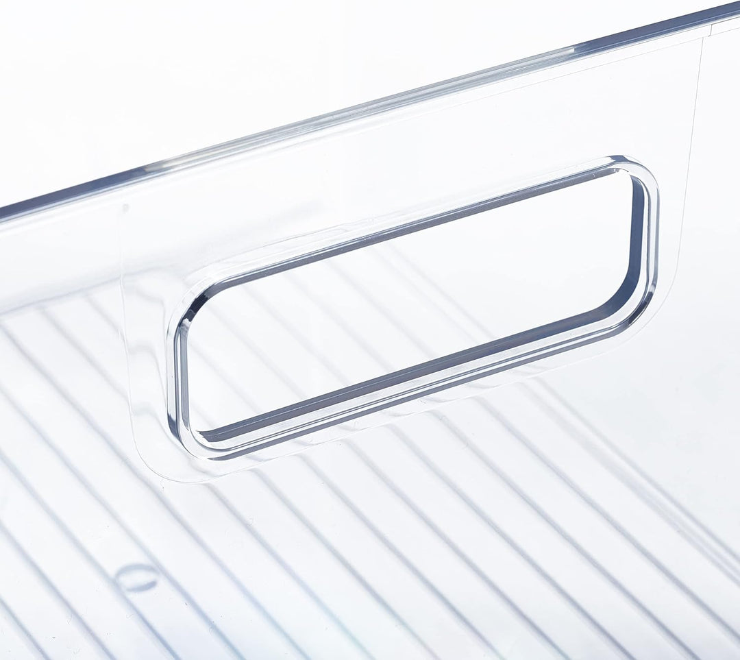 Relaxdays 3 x Kühlschrank Organizer, Aufbewahrung von Lebensmitteln, HxBxT: 15,5 x 21 x 21 cm, Küche