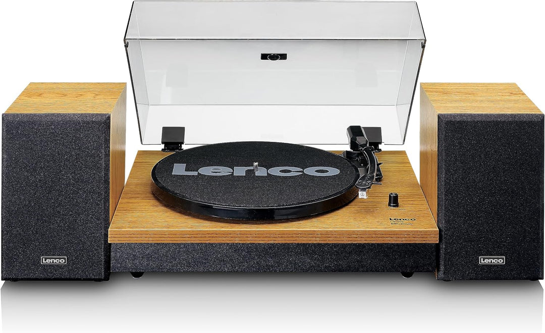 Lenco LS-300 - Hi-Fi Plattenspieler mit Bluetooth - Mit externen Lautsprechern 2 x 10 W RMS - Riemen