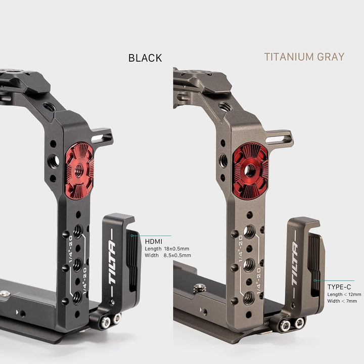 Tilta Full Camera Cage Kompatibel mit Lumix S5 II/S5 IIX/G9 II mit HDMI USB-C Kabelklemme - Schwarz