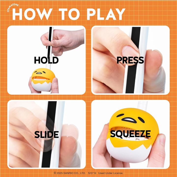 Otamatone Special Edition Sanrio (Gudetama) – Lustiges elektronisches Musikspielzeug-Synthesizer-Ins