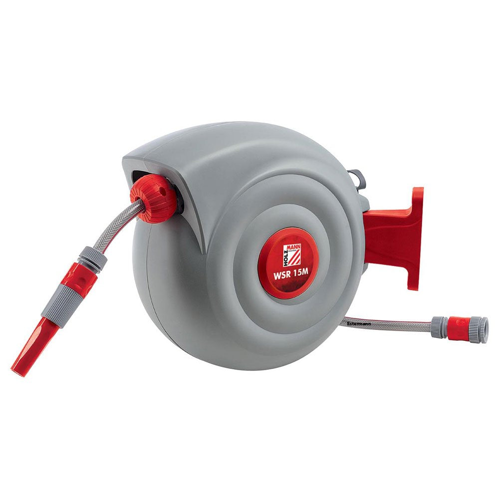 Holzmann Maschinen WSR15M 15 m 1/2 Zoll 1 St. Grau, Rot Gartenschlauchaufroller