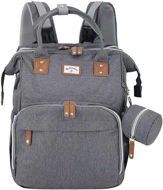 Generisch Wickeltasche Rucksack mit Wickelunterlage, wasserabweisend, mit isolierten Flaschenhaltern