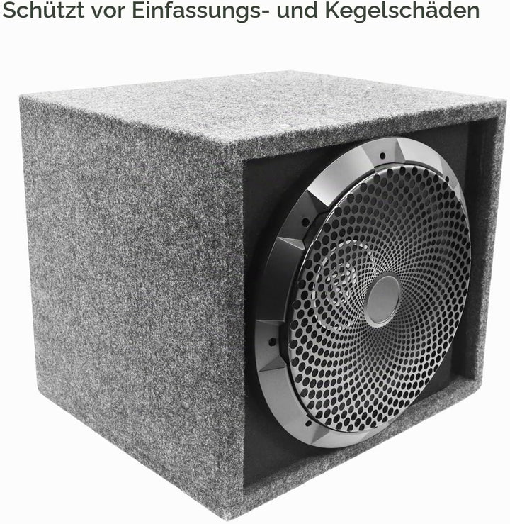 RECOIL SG-12 12-Zoll (30 cm) Subwoofer-Gitter aus schwarzem Stahlgeflecht mit hohem Hub (12 Zoll), 1