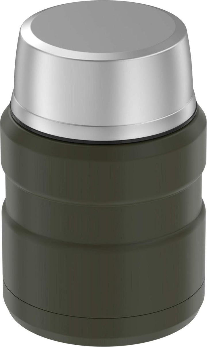 Thermos SK3000AGTRI4 King Food Jar mit Klapplöffel, Edelstahl, Armeegrün Armee-grün, Armee-grün