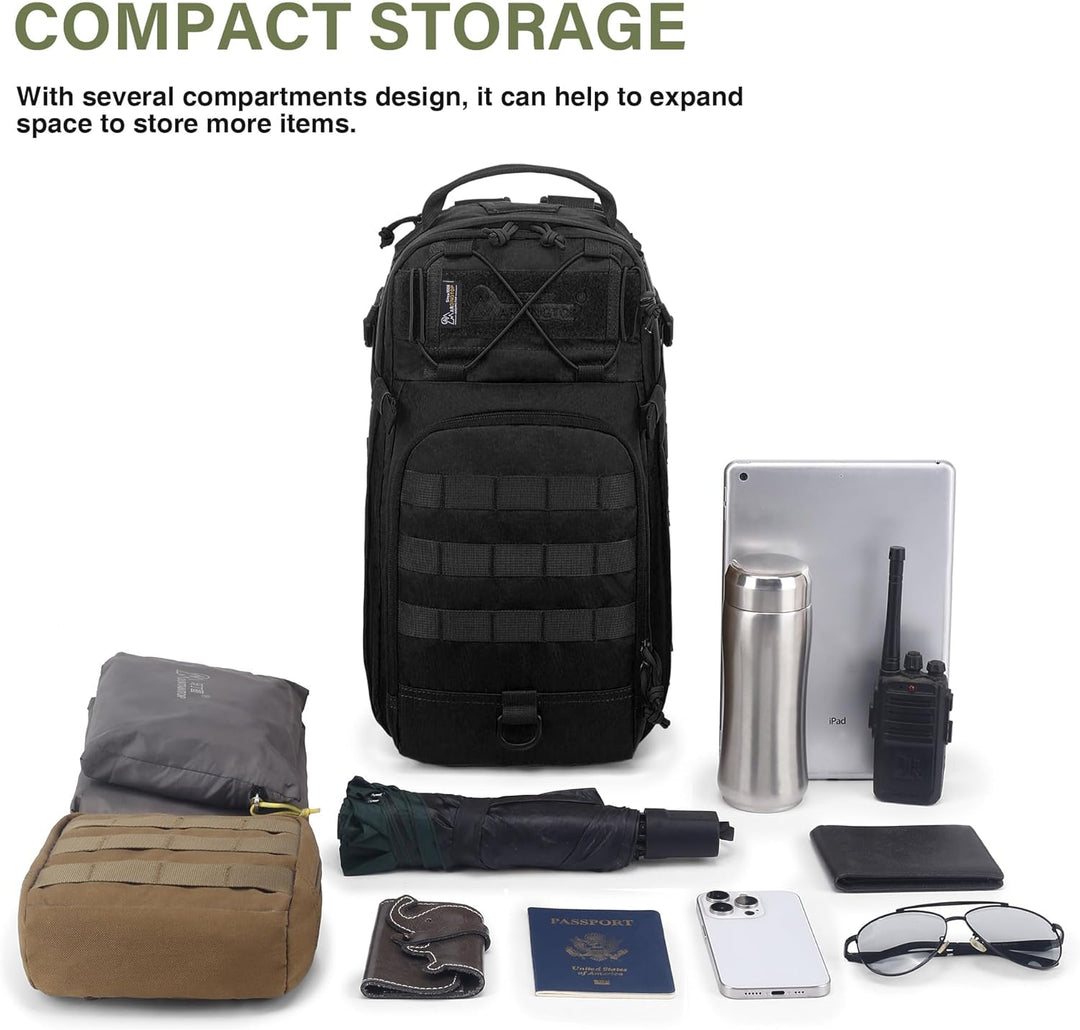 Mardingtop 18L Taktischer Rucksack Herren Wanderrucksack Klein mit Abnehmbaren Schultergurten, Outdo