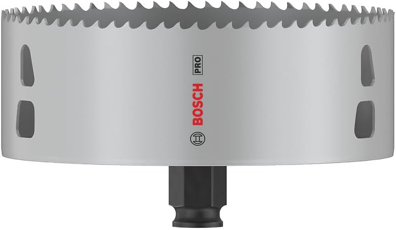 Bosch 1x PRO Multi Material Power Change Plus Lochsäge (für Weichholz, Trockenbauwand, Ø 133 mm, Pro