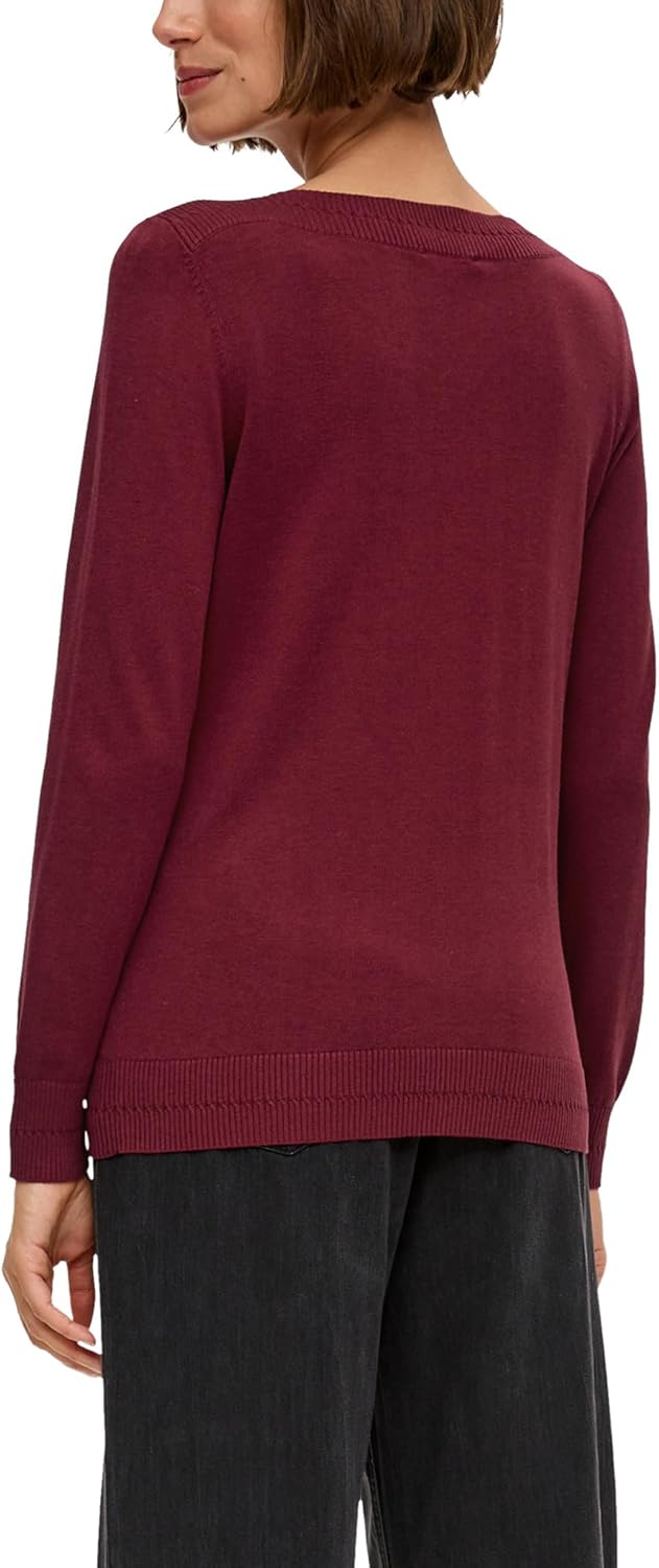 s.Oliver Damen Pullover mit U-Boot Ausschnitt 34 3871, 34 3871