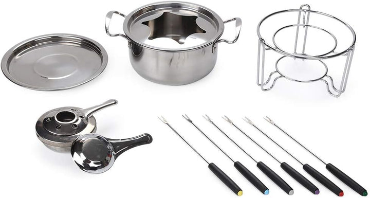 Virklyee Fondue Set Keramik Cheese Gusseisen Von 6 Gabeln Käse Fondue Set Schokoladen Fondue DIY Fon
