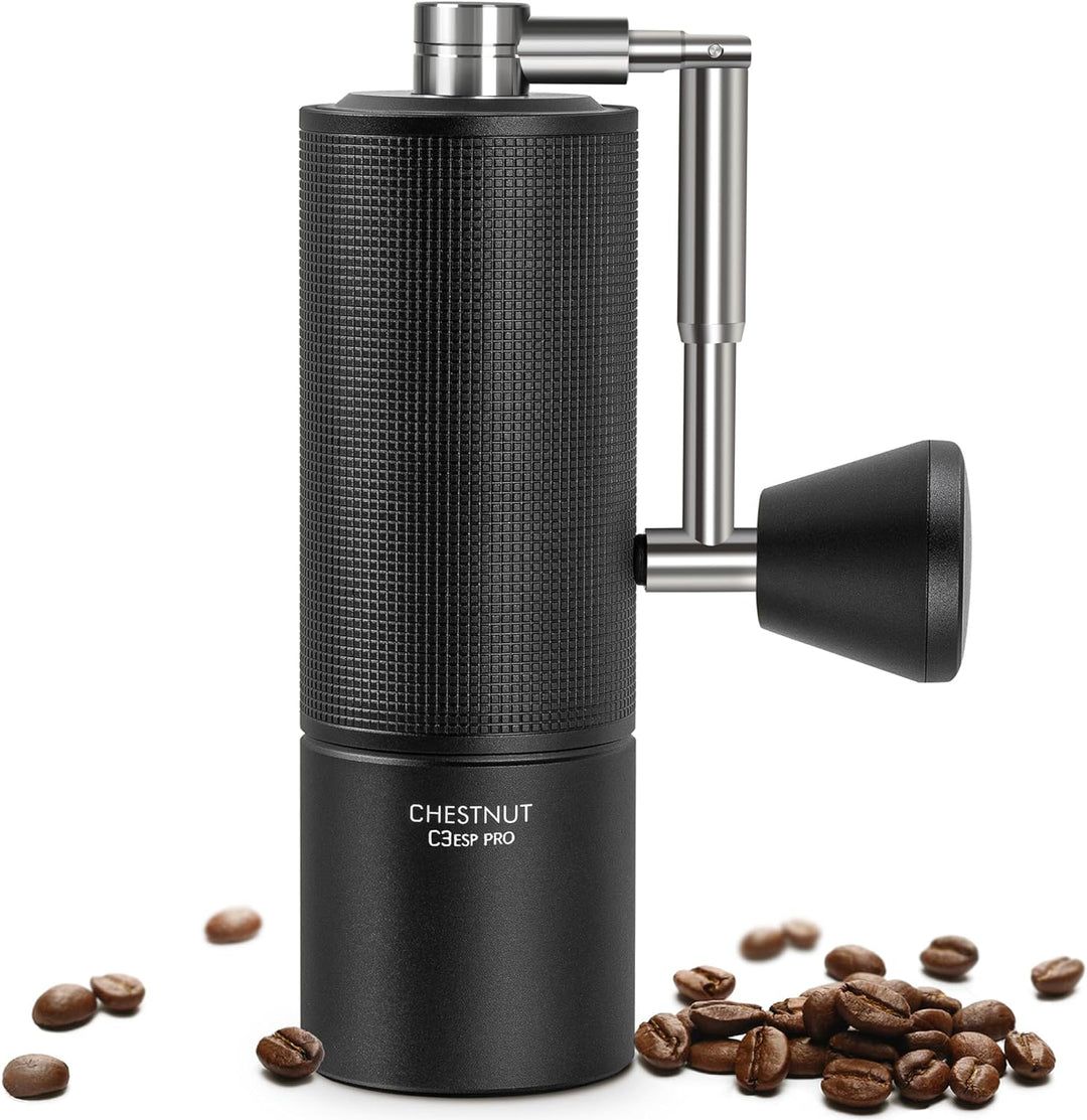 Chestnut C3 ESP PRO, TIMEMORE Kaffeemühle Manuell, Upgrade Integrierte Ganzmetallgehäuse, Handkaffee