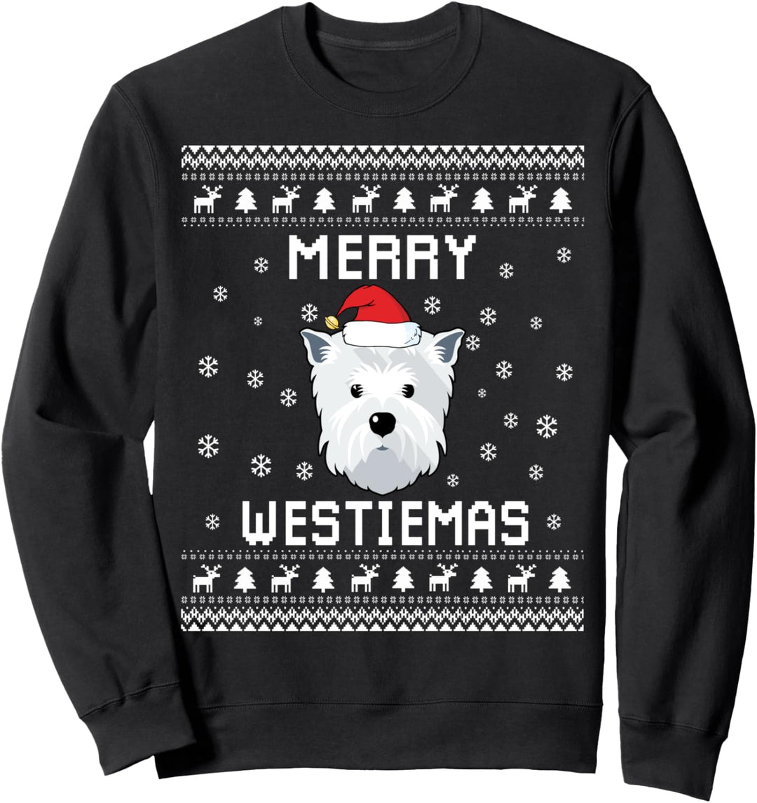 West Highland White Terrier Westie Ugly Christmas Sweater Sweatshirt