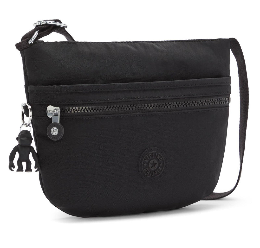 Kipling Damen Arto Crossbody, Schwarz (Black), 25x21x3 centimeters (B x H T) EU Black Noir, Black No
