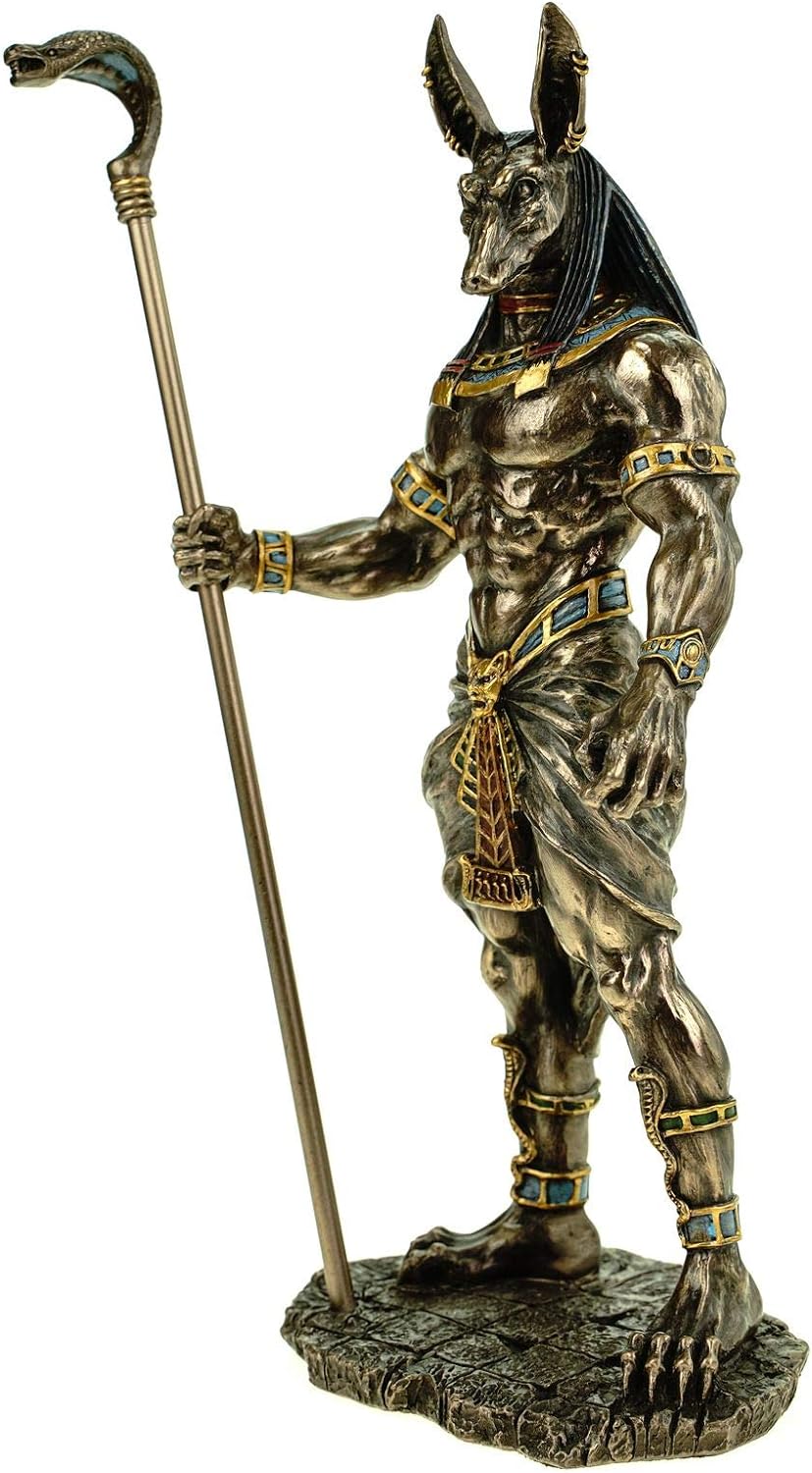 Veronese Figur ägyptischer Gott Anubis 28 cm Ägypten Pharao bronziert