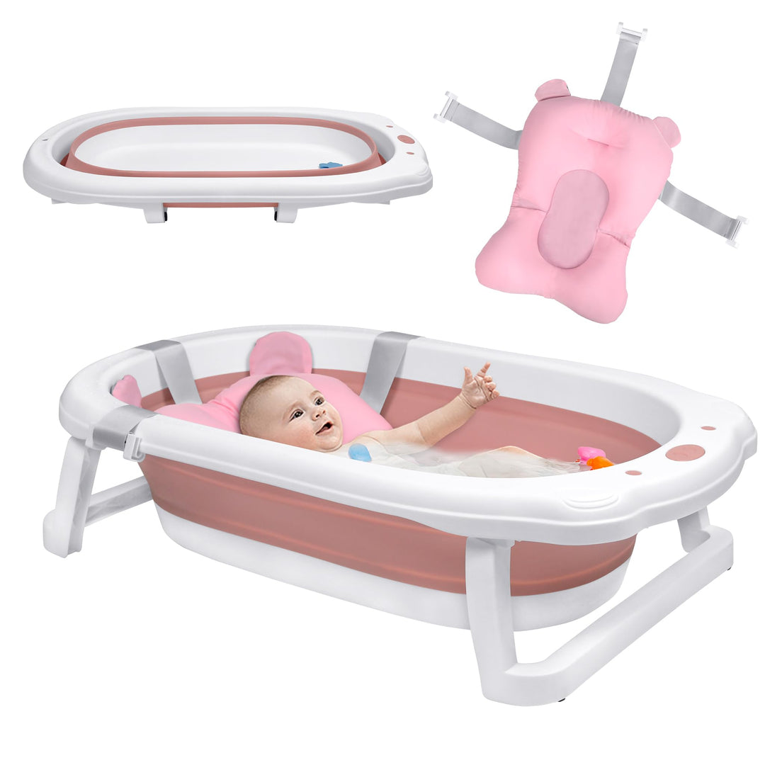 Faltbare Babywanne mit Ablauflöchern Geeignet für Kleinkinder bis 8 Jahre, Hitzebeständige, Rutschfe