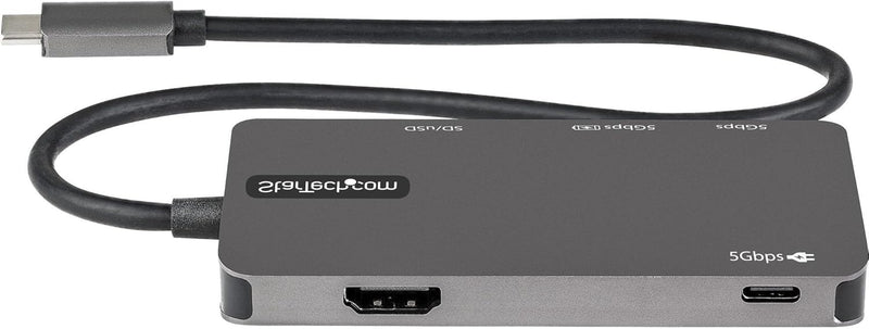 StarTech.com USB-C Multiport Adapter - USB-C auf 4K-HDMI, 100W PD Pass-Through, SD-/MicroSD-Steckpla