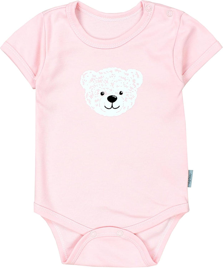 TupTam Baby Body Mädchen 5er Pack – Kurzarm Body Baby aus Baumwolle, Ideal für Sommer und Alltag 92