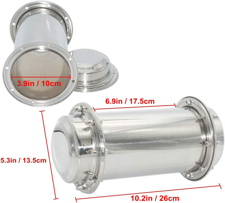 moumou Time Capsule Anti-Korrosions-wasserdichter Edelstahl-Kapselbehälter, langlebiger Behälter für