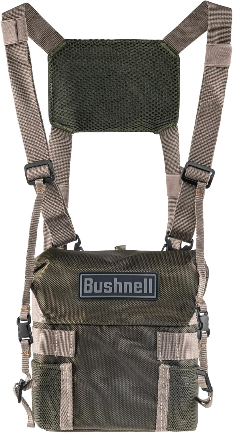 Bushnell R5 12x50 Fernglas mit Vault Lite Bino Brustgeschirr, Phase 3 Beschichtungen, Dielektrische