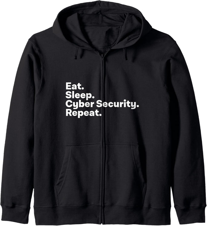 Eat Sleep Cybersecurity Gifts for Cyber Security Analyst Kapuzenjacke