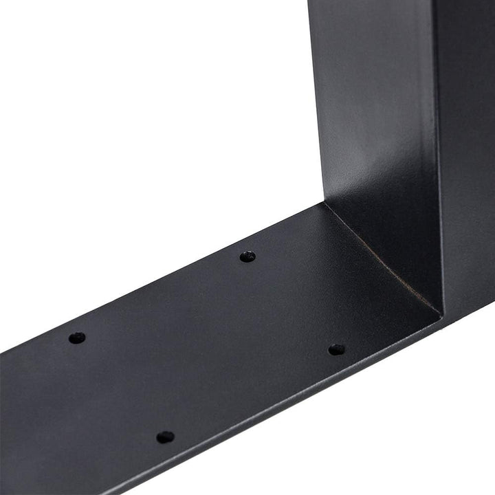 Melko 2er Set Tischbeine aus Stahl 70 x 72 cm Tischkufen Vierkantrohr Tischuntergestell Industrie Lo