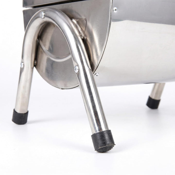 Relaxdays Tischgrill, 2 Grillflächen je 34 x 21,5 cm, Outdoor Camping, Klappgrill &amp; Smoker, Holzgrif