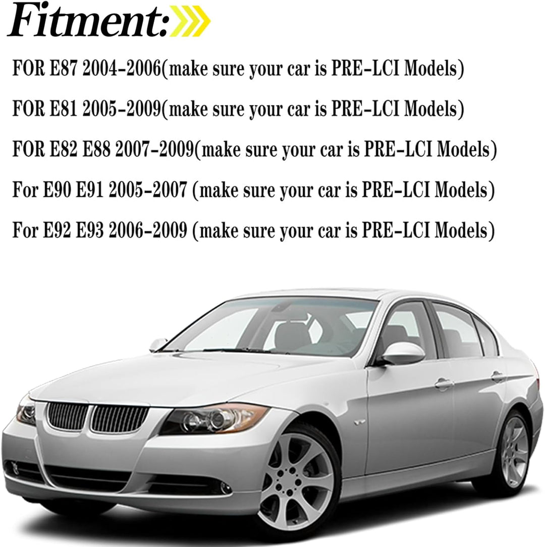 KYYET Karbonfaser-Seitenspiegel-Abdeckkappen, kompatibel mit E90 E91 E92 E93 PRE-LCI M3 Stil Karbonf