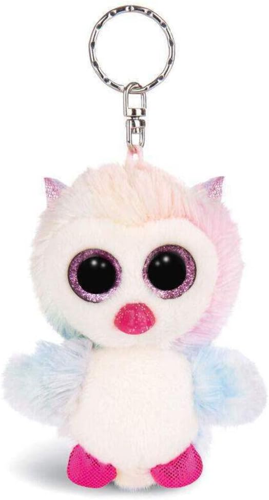 NICI 46313 Glubschis Eule Princess Holly 9cm Schlüsselanhänger, Plüschtieranhänger mit Schlüsselring