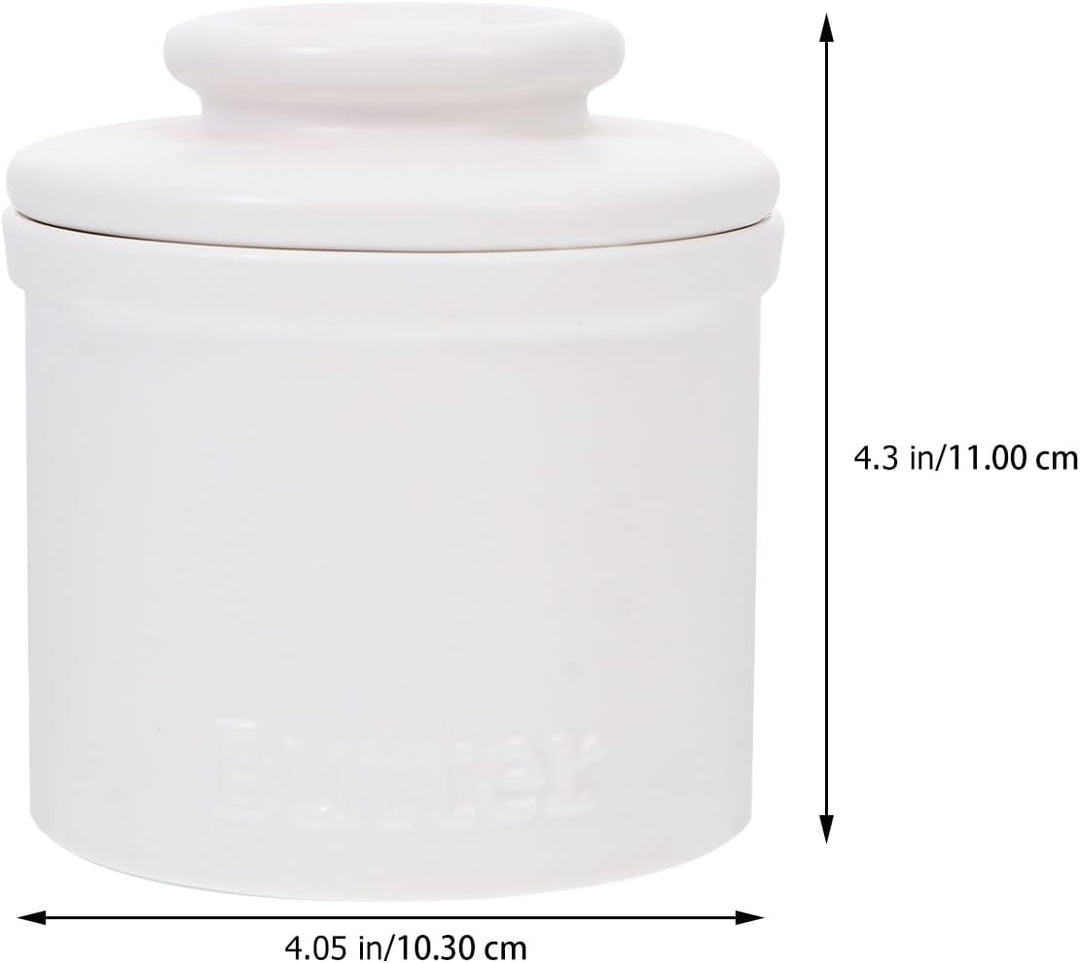 BESTonZON Porzellan Butter Keeper Crock Französisch Butter Dish mit Deckel Keramik Butter Container