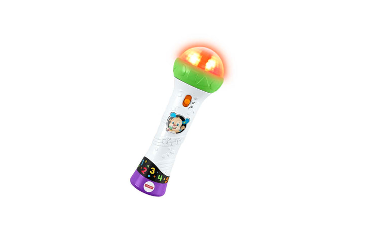 Fisher-Price Lernspass Mikrofon - musikalisches Lernspielzeug mit Aufnahme- und Abspielfunktion, Lie
