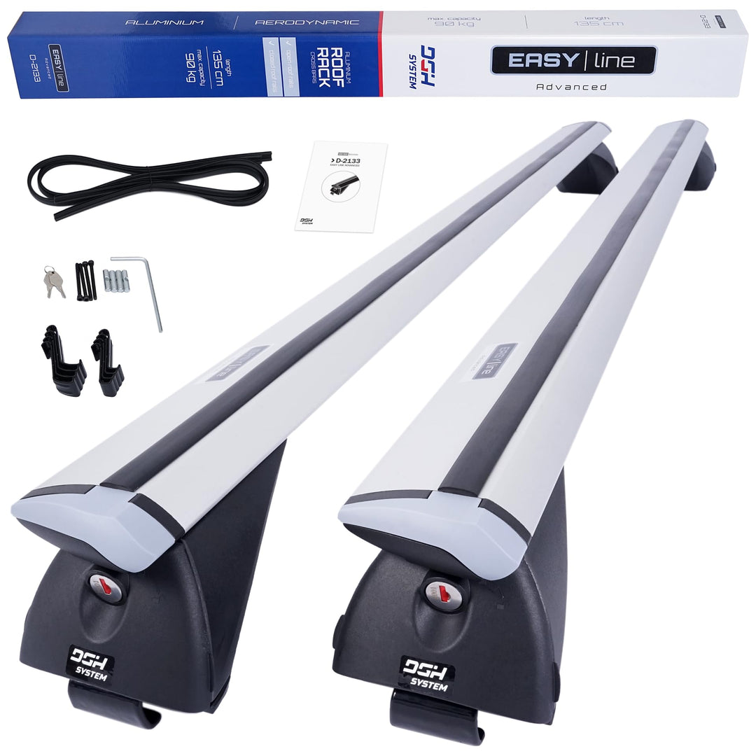 Kompletter Aluminium-Dachträger Relingträger Easy Line Advanced 135 cm für BMW X1 U11 SUV 2023- mit