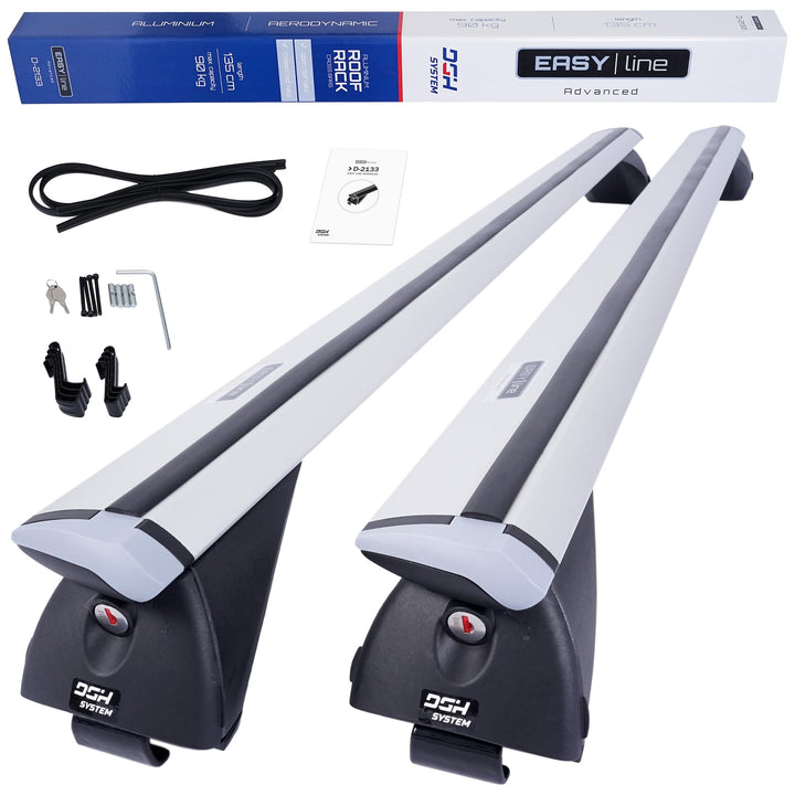 Kompletter Aluminium-Dachträger Relingträger Easy Line Advanced 135 cm für BMW X1 U11 SUV 2023- mit