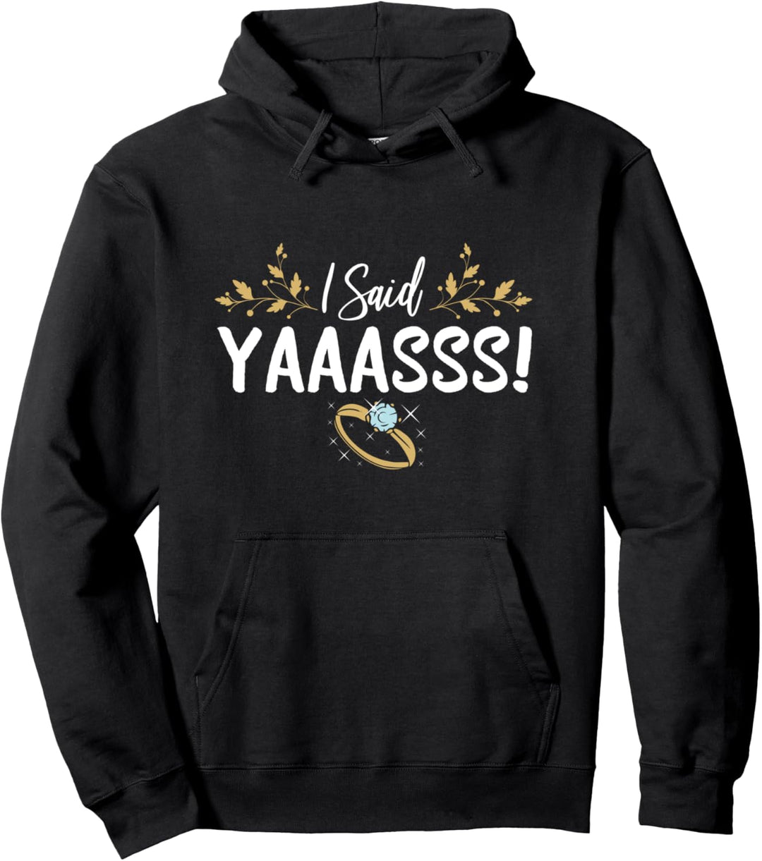 Bride I Sad Yes Funny Wedding Honeymoon Bachelorette Party Pullover Hoodie