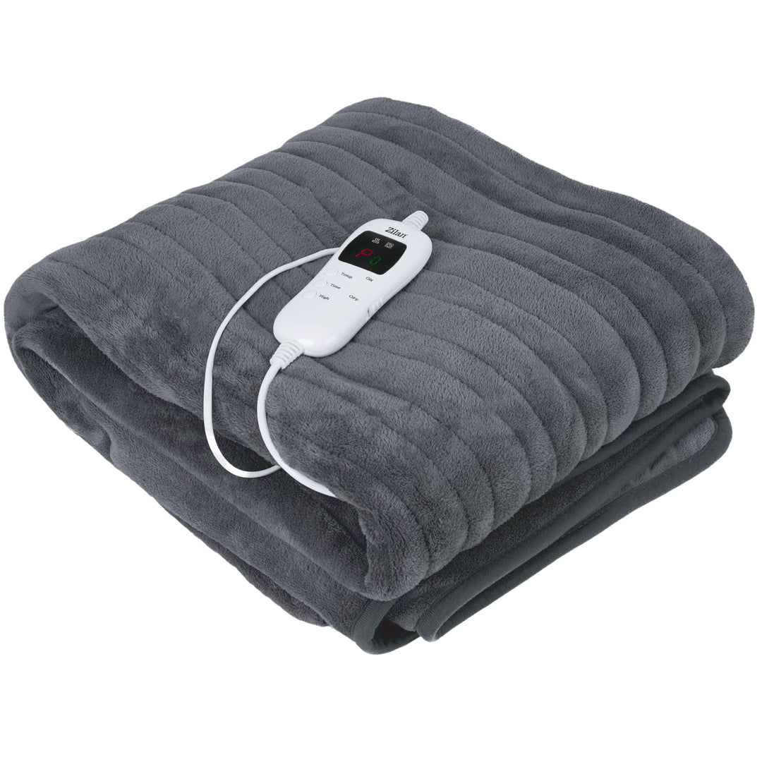 Zilan Elektrische Heizdecke mit Abschaltautomatik | Kuscheldecke | XXL 180 x 160 cm | Timer | bei 40