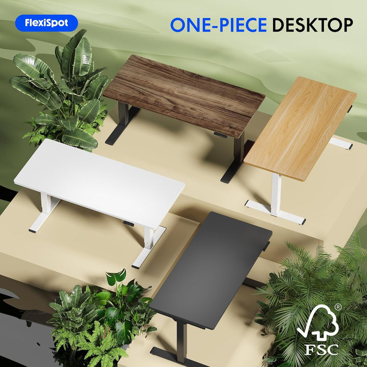 FLEXISPOT stabile Tischplatte 120x60 cm 2,5 cm stark - DIY Schreibtischplatte Bürotischplatte Spanho