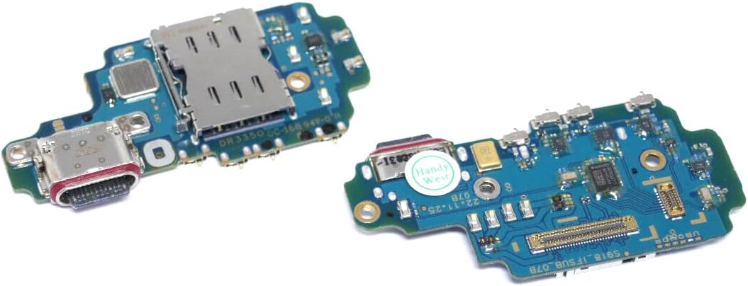 Kompatibel mit Samsung Galaxy S23 Ultra 5G SM-S918B/DS S918B Ladebuchse Flex SIM Karte Leser Type-C