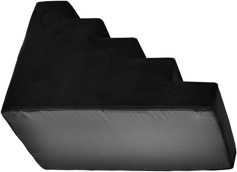 Hundetreppe 50 cm hoch | Katzentreppe Haustiertreppe | 5 Stufen | Hunde Katzen Haustier | für Bett u