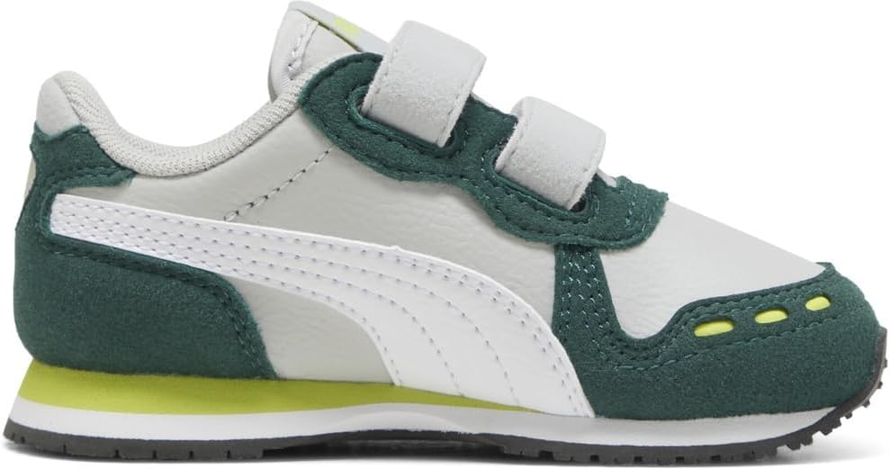 Puma Unisex Baby Cabana Racer Sl 20 V InfSneaker 20 EU Cool Light Gray Puma White Dark Myrtle Lime S