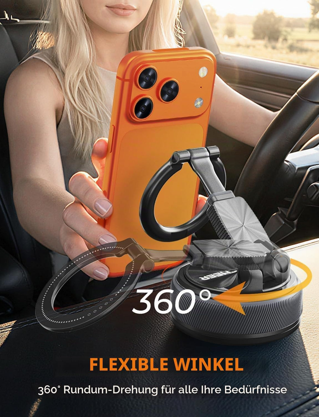 SEANCHEER S-68 Abnehmbare 2-in-1 Handyhalterung Auto für MagSafe